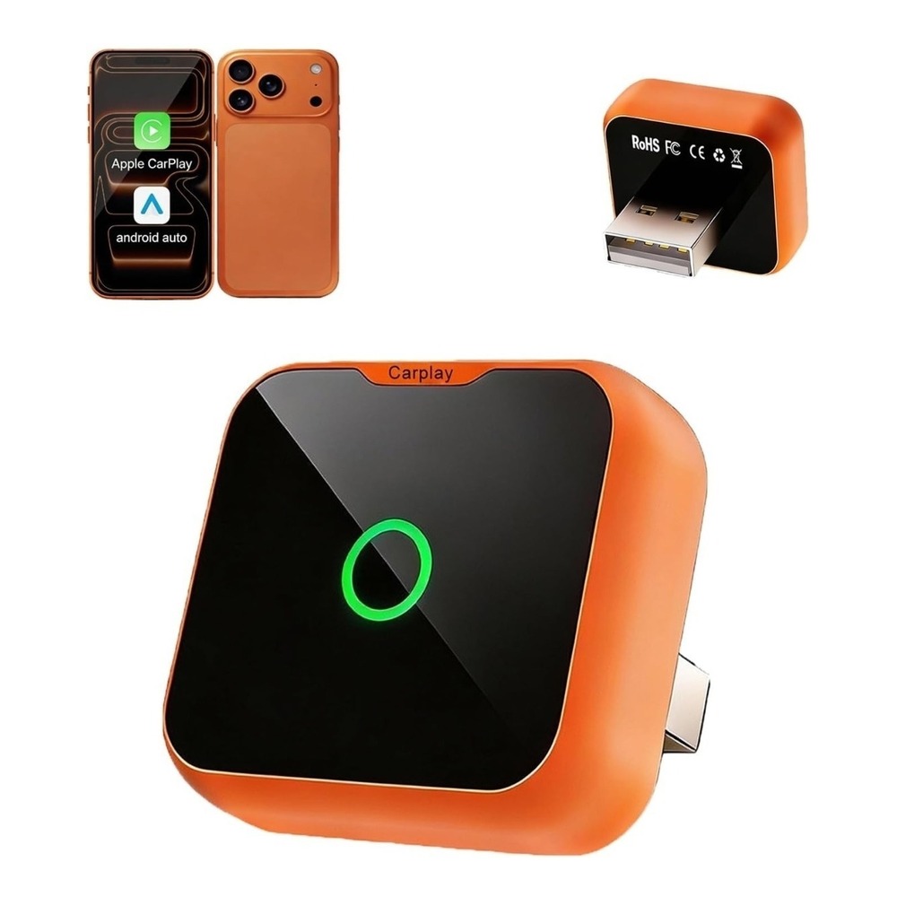 2-in-1 Wireless CarPlay Android Auto Adapter, Plug & Play Wired‎ to Wireless...
